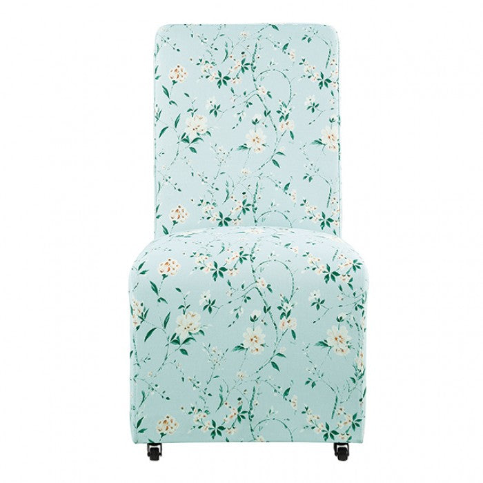Durham Sakura Light Blue/Peach Dining Chair by Furniture of America at Eve Furniture