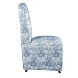 Durham Toile De Jouy Green/White Dining Chair by Furniture of America at Eve Furniture