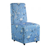Durham Toile De Jouy Light Blue/White Dining Chair by Furniture of America at Eve Furniture
