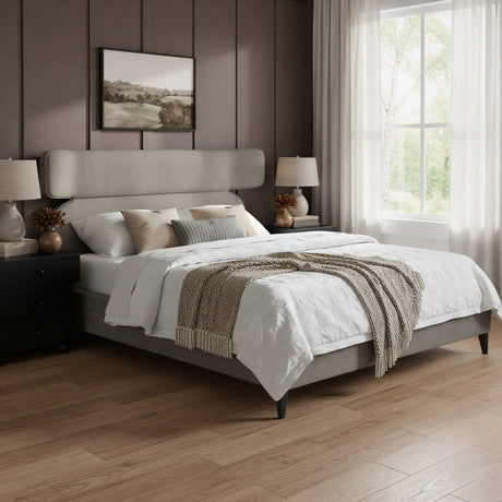 Dusa Olive Brown King Bed by Zuomod at Eve Furniture