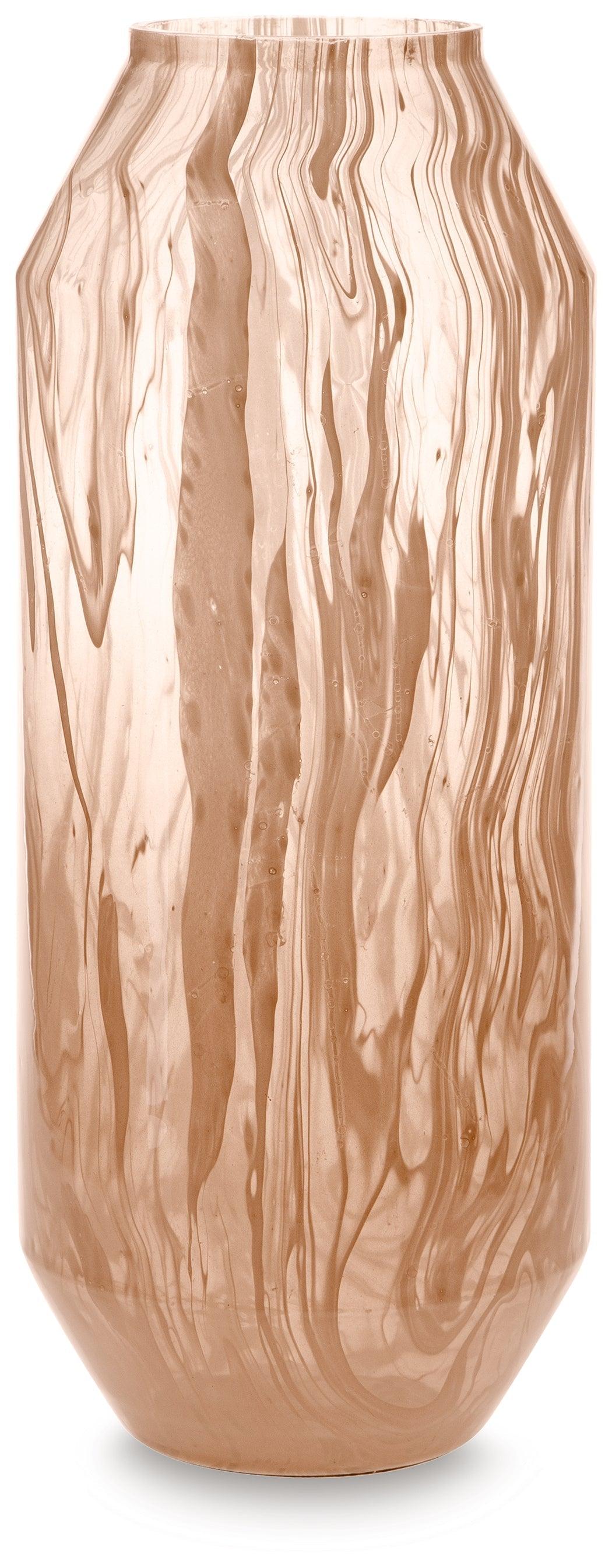 Dushby Blush Pink Vase by Ashley at Eve Furniture