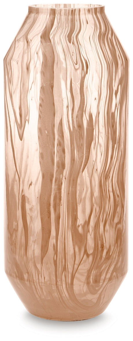 Dushby Blush Pink Vase by Ashley at Eve Furniture