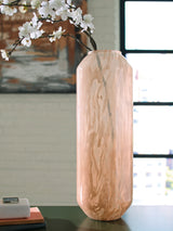 Dushby Blush Pink Vase by Ashley at Eve Furniture