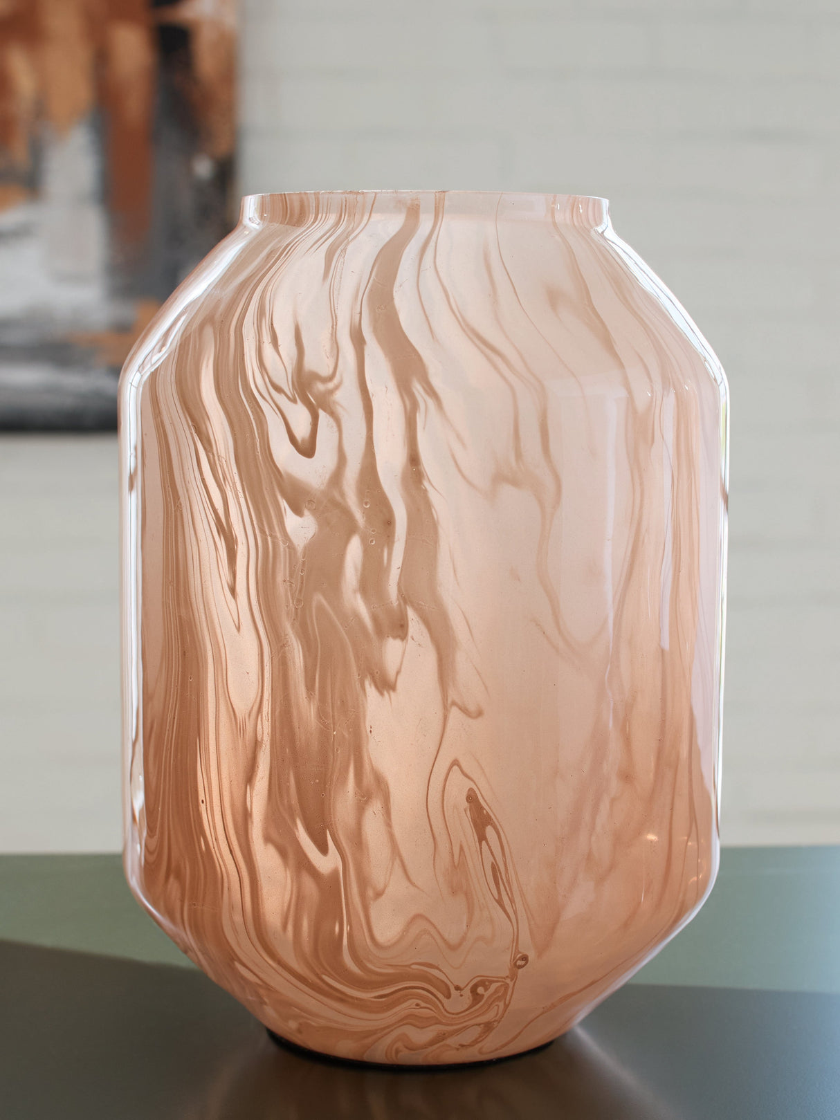 Dushby Blush Pink Vase by Ashley at Eve Furniture