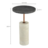 Dusk Black Accent Table by MOES at Eve Furniture