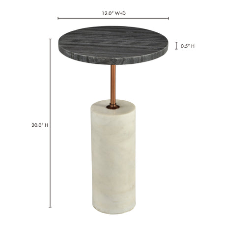 Dusk Black Accent Table by MOES at Eve Furniture