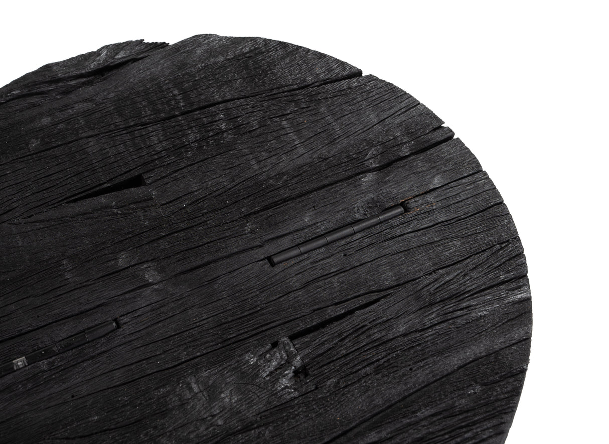 Duskan Black Storage Side Table by Zuomod at Eve Furniture