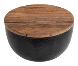 Duskan Natural & Black Storage Coffee Table by Zuomod at Eve Furniture
