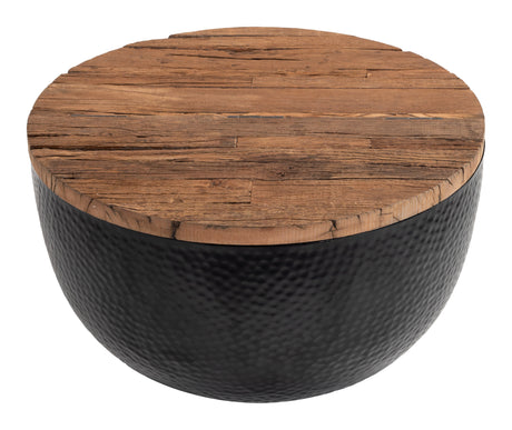 Duskan Natural & Black Storage Coffee Table by Zuomod at Eve Furniture
