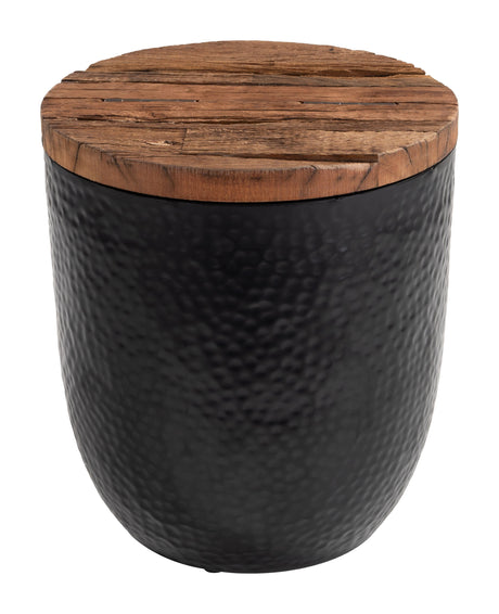 Duskan Natural & Black Storage Side Table by Zuomod at Eve Furniture