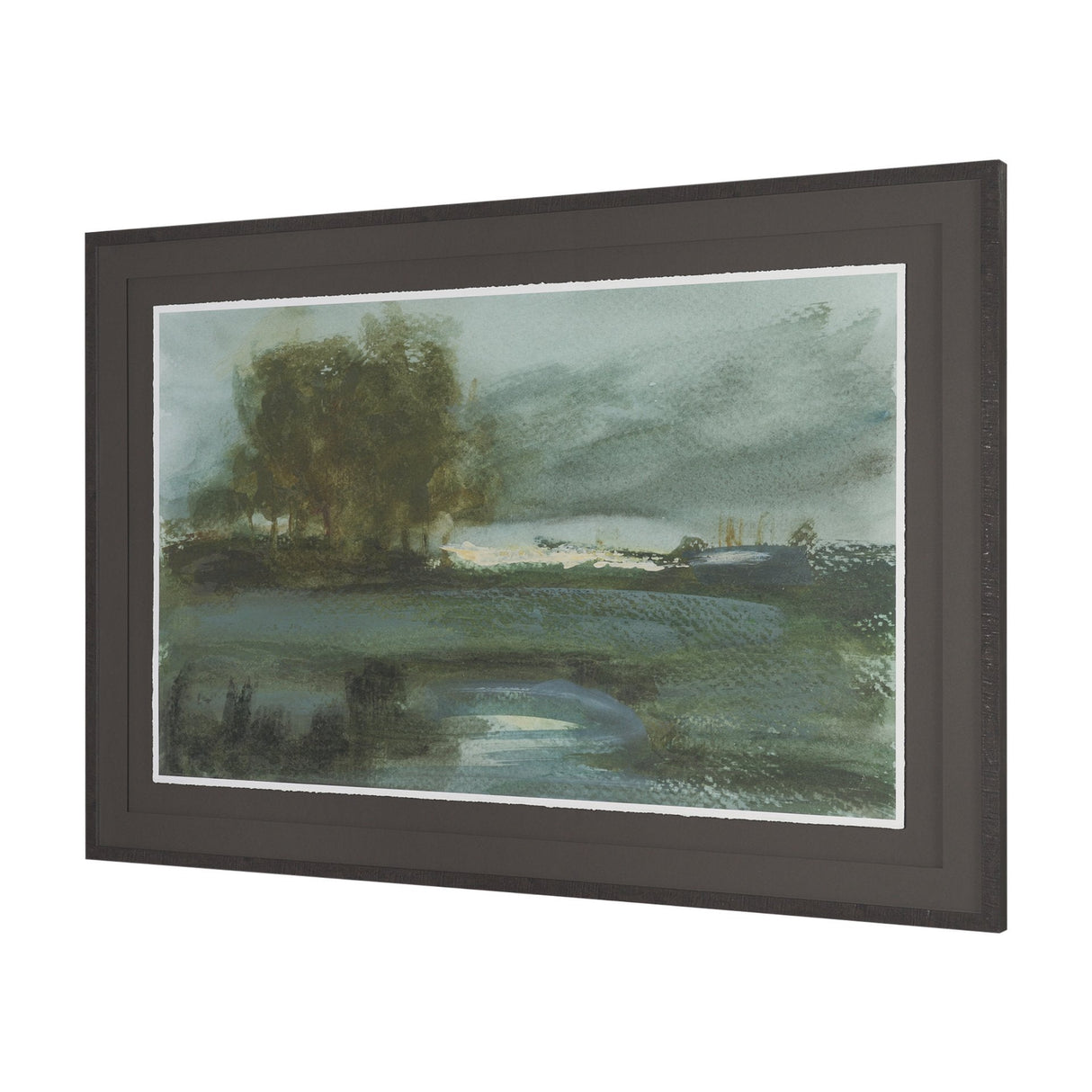Dusks Shadow by Mercana Studio Hand Embelished Framed Artwork Matted under Glass by Mercana at Eve Furniture