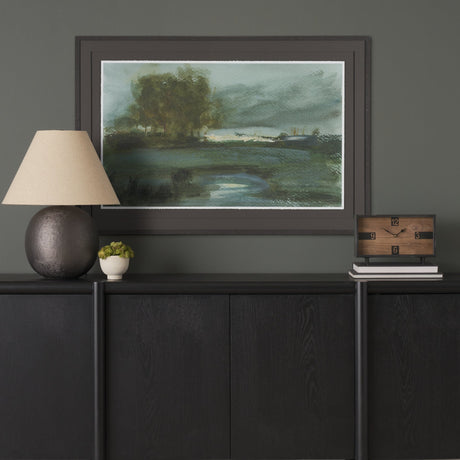 Dusks Shadow by Mercana Studio Hand Embelished Framed Artwork Matted under Glass by Mercana at Eve Furniture