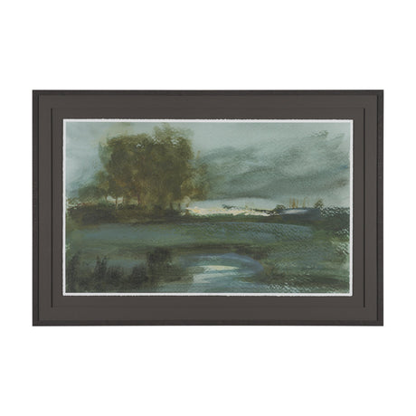 Dusks Shadow by Mercana Studio Hand Embelished Framed Artwork Matted under Glass by Mercana at Eve Furniture