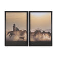 Dusty Herd Chase (Set of 2) by Ismail Atabek FramedPhoto Print Matted under Glass by Mercana at Eve Furniture