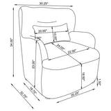 Duvall Beige HP0426 Accent Chair by Coaster at Eve Furniture