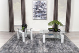 Dyer White 2-Piece Rectangular Coffee and End Table Set by Coaster at Eve Furniture
