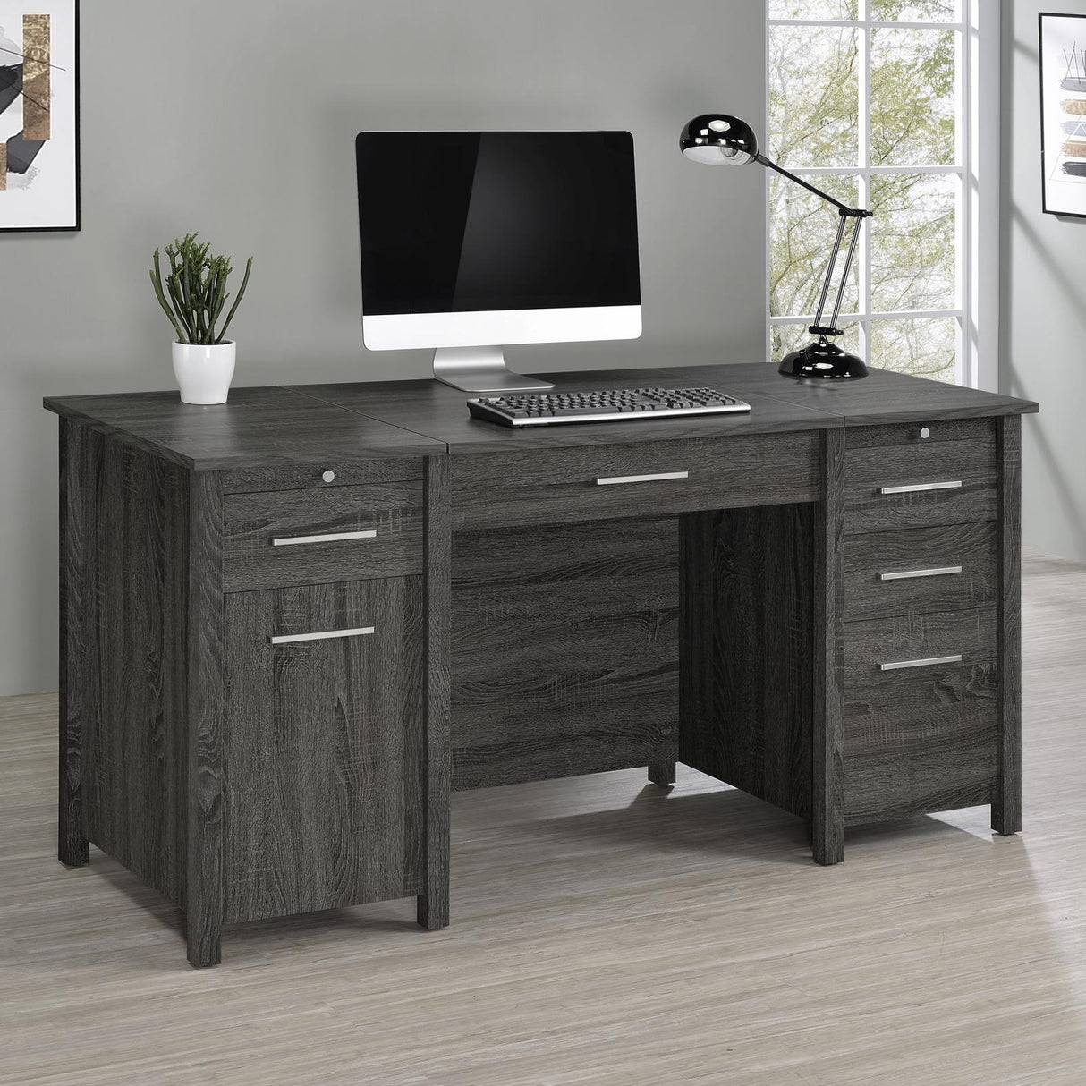 Dylan 4-Drawer Lift Top Office Desk