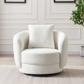 Dylan Beige Boucle Lounge Chair by Ashcroft Furniture at Eve Furniture