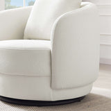 Dylan Beige Boucle Lounge Chair by Ashcroft Furniture at Eve Furniture