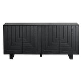 Dylan Black 4 Door Sideboard by Crestview at Eve Furniture