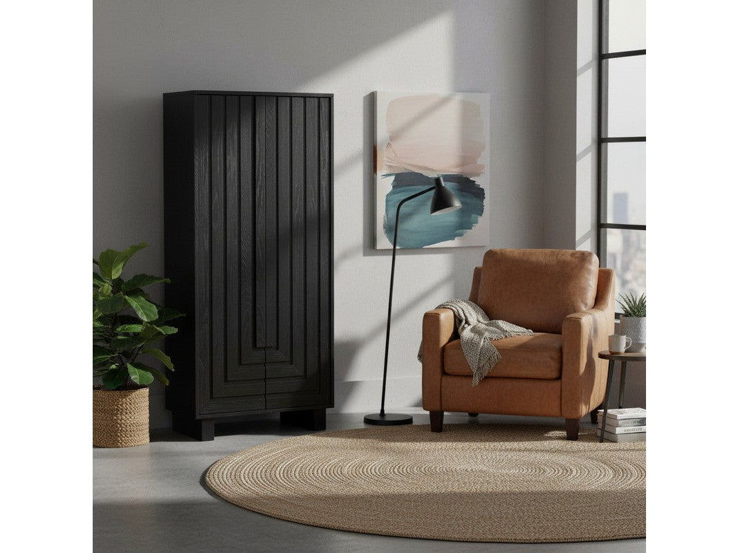 Dylan Black Shoe Cabinet by Crestview at Eve Furniture
