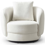 Dylan Boucle Lounge Chair Cream