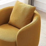 Dylan Gold Boucle Lounge Chair by Ashcroft Furniture at Eve Furniture