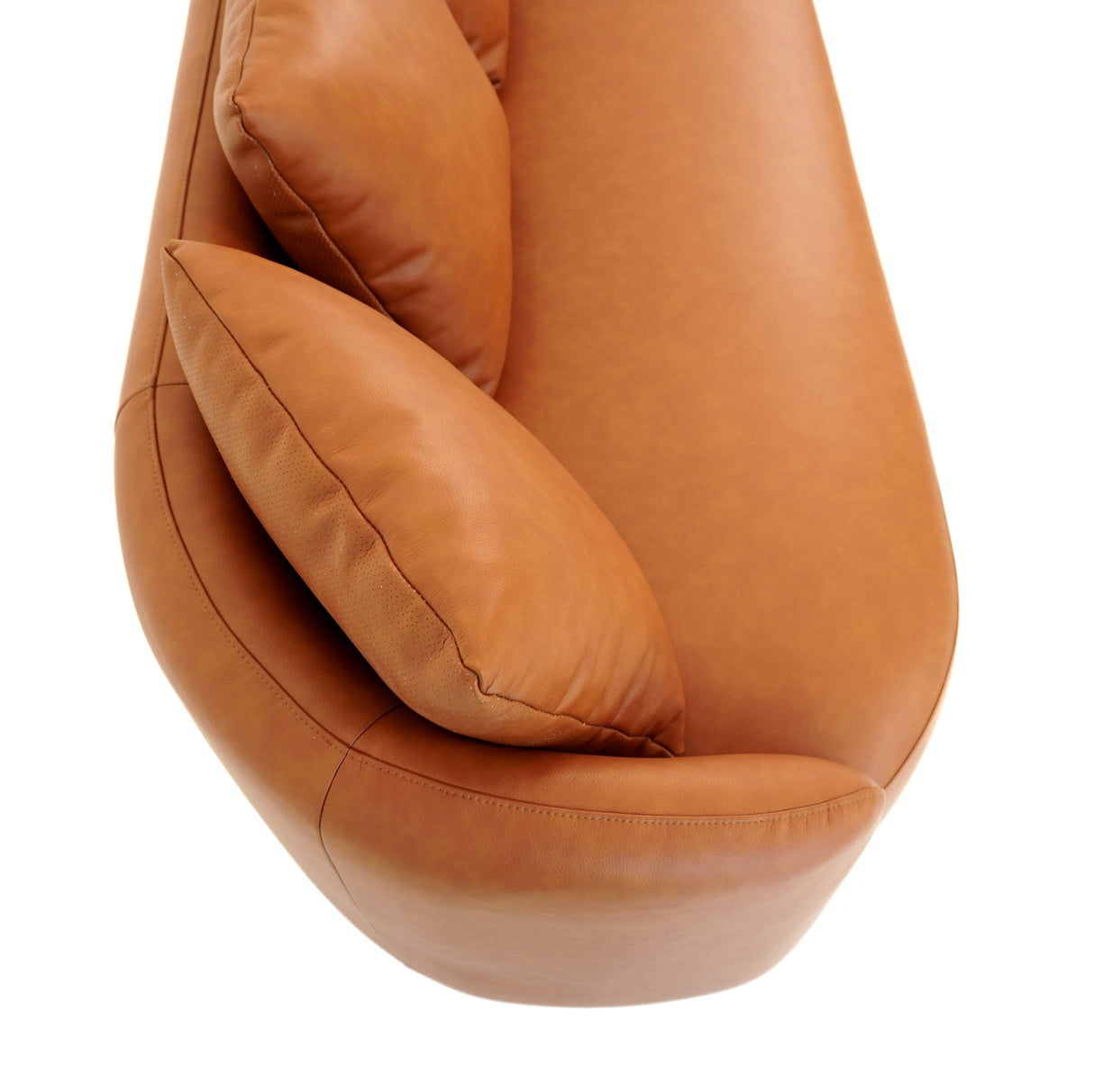 Dylan Modern Cognac Leather Sofa by Ashcroft Furniture at Eve Furniture