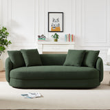Dylan Modern French Olive Green Boucle Sofa by Ashcroft Furniture at Eve Furniture