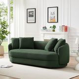 Dylan Modern French Olive Green Boucle Sofa by Ashcroft Furniture at Eve Furniture
