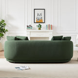 Dylan Modern French Olive Green Boucle Sofa by Ashcroft Furniture at Eve Furniture