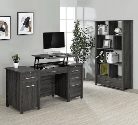 Dylan Rectangular 8-Shelf Bookcase by Coaster at Eve Furniture