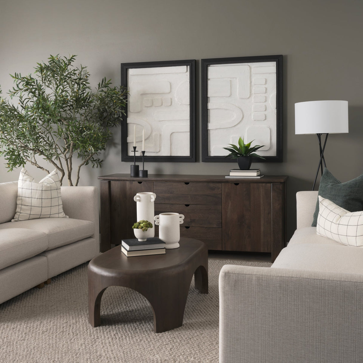 Dylan Small Textured Off White w/ Handles Ceramic Vase by Mercana at Eve Furniture