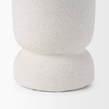 Dylan Tall Textured Off White w/ Handles Ceramic Vase by Mercana at Eve Furniture