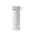 Dylan Tall Textured Off White w/ Handles Ceramic Vase by Mercana at Eve Furniture