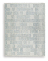 Dylanton Ivory/Blue Large Rug by Ashley at Eve Furniture