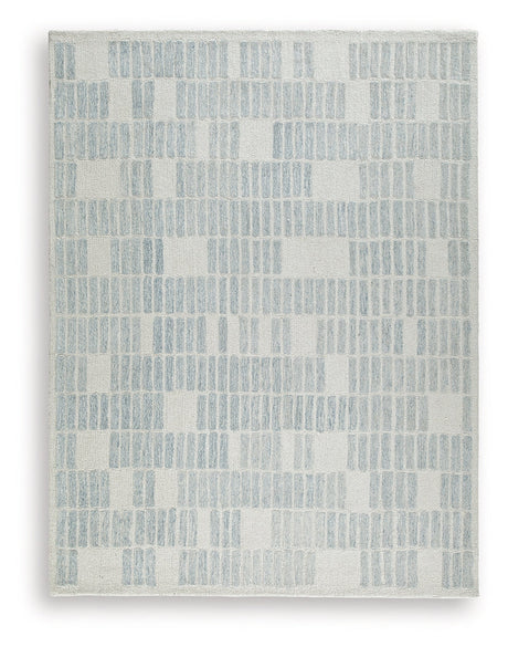 Dylanton Ivory/Blue Large Rug by Ashley at Eve Furniture