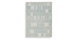 Dylanton Ivory/Blue Medium Rug by Ashley at Eve Furniture