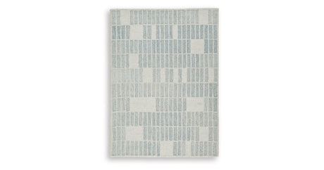 Dylanton Ivory/Blue Medium Rug by Ashley at Eve Furniture