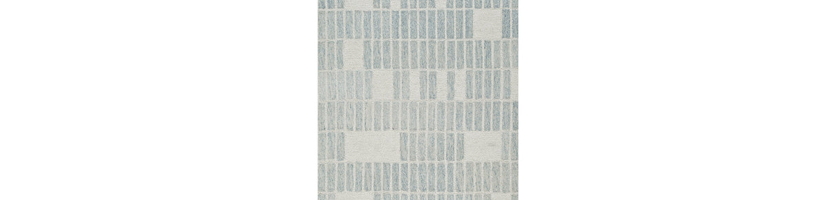 Dylanton Ivory/Blue Medium Rug by Ashley at Eve Furniture