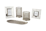 Dympna Silver Finish Accessory Set by Ashley at Eve Furniture