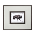 Dynamic Bison I by Ethan Harper a Hand Embellished Textured Framed Art Print Matted under Glass by Mercana at Eve Furniture