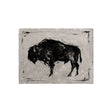 Dynamic Bison II by Ethan Harper a Hand Embellished Textured Canvas by Mercana at Eve Furniture