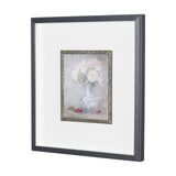 Dynasty Bloom II by Mercana Studio Hand-Embellished Textured Framed Artwork Matted under Glass by Mercana at Eve Furniture