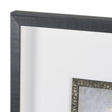 Dynasty Bloom II by Mercana Studio Hand-Embellished Textured Framed Artwork Matted under Glass by Mercana at Eve Furniture