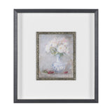 Dynasty Bloom II by Mercana Studio Hand-Embellished Textured Framed Artwork Matted under Glass by Mercana at Eve Furniture