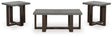 Dynnford Gray/Brown Table (Set of 3) by Ashley at Eve Furniture