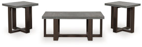 Dynnford Gray/Brown Table (Set of 3) by Ashley at Eve Furniture
