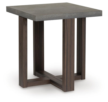 Dynnford Gray/Brown Table (Set of 3) by Ashley at Eve Furniture