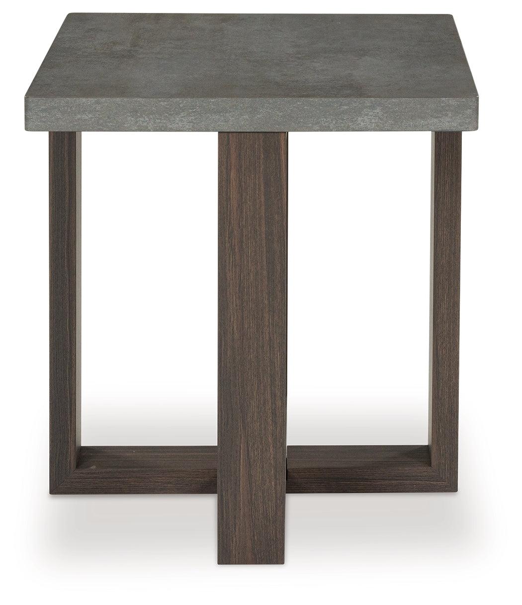 Dynnford Gray/Brown Table (Set of 3) by Ashley at Eve Furniture